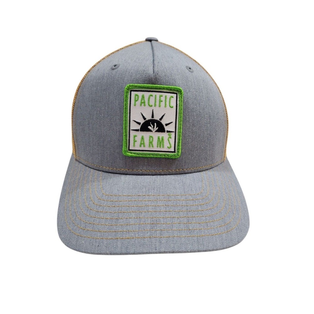 Pacific Farms Trucker Mesh Hat Cap Snapback Oakland California Adjustable Patch